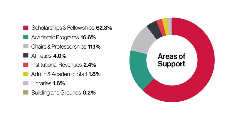 Endowment areas of support graph
